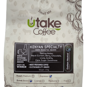 Kenyan Specialty Dark Roast — Whole Beans, front of package